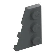 Wedge Plate 3 x 2 Left, Dark Bluish Gray