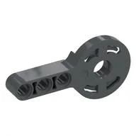 Technic Rotation Joint Disk with Pin Hole and 3L Beam Thick, Dark Bluish Gray