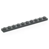 Plate 1 x 10, Dark Bluish Gray