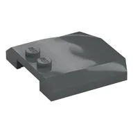 Brick Wedged, Curved Triple 4 x 4 x 2/3, 2 Studs, Dark Bluish Gray