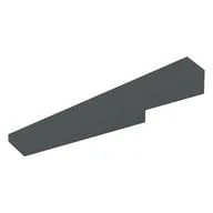 Brick Sloped 1 x 6 x 1 with 1 x 2 x 1/3 Cutout, Dark Bluish Gray