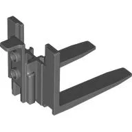 Forklift Forks, Wide Reinforced [with Rubber Belt Holder], Dark Bluish Gray