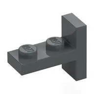 Bracket 1 x 2 with 1 x 2 Vertical Studs, Dark Bluish Gray
