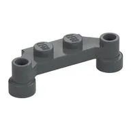 Plate Special 1 x 4 Offset with Bar Holes, Dark Bluish Gray