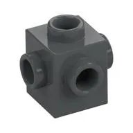 Brick Special 1 x 1 Studs on 4 Sides, Dark Bluish Gray