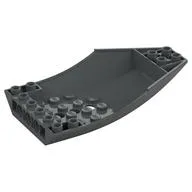Brick Wedged, Curved Inverted 10 x 6 x 2 Cockpit, Dark Bluish Gray