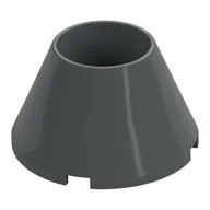 Cone 4 x 4 x 2 Hollow No Studs, Dark Bluish Gray