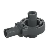 Technic Rotation Joint Ball Loop with Two Perpendicular Pins with Friction, Dark Bluish Gray