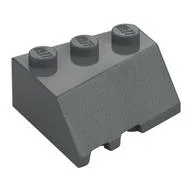 Brick Wedged, Sloped 45° 3 x 3 Right, Dark Bluish Gray