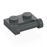 Plate Special 1 x 2 [Side Handle Closed Ends], Dark Bluish Gray