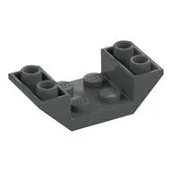 Brick Sloped Inverted 45° 4 x 2 Double with 2 x 2 Recessed, Dark Bluish Gray