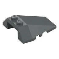 Brick Wedged, Sloped 4 x 4 Triple, Stud Notches, Dark Bluish Gray