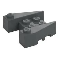 Brick Wedged 3 x 4 [Stud Notches], Dark Bluish Gray