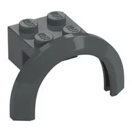 Wheel Arch, Mudguard 4 x 2 1/2 x 2 with 2 x 2 Plate, Dark Bluish Gray
