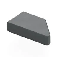 Tile 1 x 2 with Stud Notch Left, Dark Bluish Gray