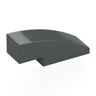 Brick Curved 3 x 1 No Studs, Dark Bluish Gray