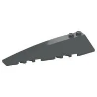 Brick Wedged, Curved 10 x 3 Left, Dark Bluish Gray