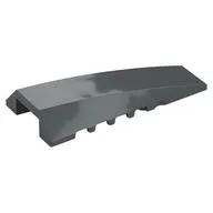 Brick Wedged, Curved 4 x 8 No Top Studs, Dark Bluish Gray
