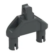 Hinge 1 x 3 Triangle with Two Pins, 1 Locking Finger, Squared Pin Holes, Dark Bluish Gray
