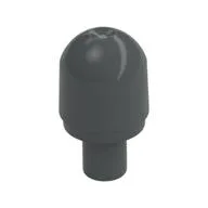 Light Cover 1 x 1 Round with Internal Bar / Bionicle Barraki Eye, Dark Bluish Gray