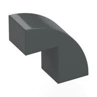 Brick Curved 1 x 2 x 1 2/3 with 1 Cutout, Dark Bluish Gray