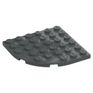Plate Round Corner 6 x 6, Dark Bluish Gray