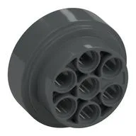 Wheel 31 x 15 Technic, 7 Pin Holes, Dark Bluish Gray