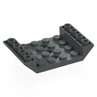 Brick Sloped Inverted 45° 6 x 4 Double with 4 x 4 Recessed and 3 Holes, Dark Bluish Gray