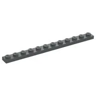 Plate 1 x 12, Dark Bluish Gray