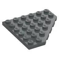 Wedge Plate 6 x 6 Cut Corner, Dark Bluish Gray