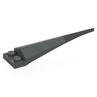 Plate Special 1 x 2 with Angular Extension and Flexible Dark Bluish Grey Tip, Dark Bluish Gray