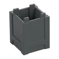 Container Box 2 x 2 x 2 - Top Opening, Dark Bluish Gray
