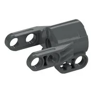 Technic Axle and Pin Connector Block 4 x 3 x 2 1/2 [Linear Actuator Holder], Dark Bluish Gray