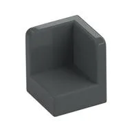 Panel 1 x 1 x 1 Corner, Dark Bluish Gray