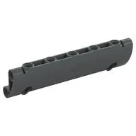 Technic Panel Curved 11 x 3 with 2 Pin Holes through Panel Surface, Dark Bluish Gray