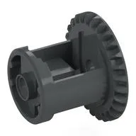 Technic Gear Differential with Inner Tabs and Closed Center, 28 Bevel Teeth [Beveled Edge], Dark Bluish Gray