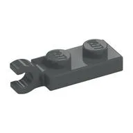 Plate Special 1 x 2 with Clip Horizontal on End, Dark Bluish Gray