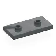 Plate Special 2 x 4 with Groove and Two Center Studs (Jumper), Dark Bluish Gray