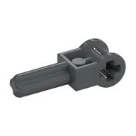 Technic Axle 1.5 with Perpendicular Axle Connector (Technic Pole Reverser Handle), Dark Bluish Gray
