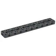 Technic Beam Frame 3 x 19 with 2 Center Cross Beams, 3 Openings Thick, Dark Bluish Gray