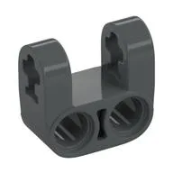 Technic Axle and Pin Connector Perpendicular Double Split [Reinforced], Dark Bluish Gray