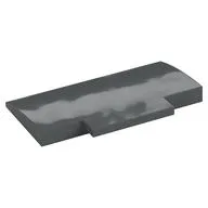 Brick Curved 5 x 8 x 2/3 with No Studs on Top, Dark Bluish Gray