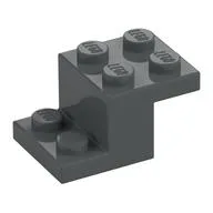Bracket 3 x 2 x 1 1/3 with Bottom Stud Holder, Dark Bluish Gray
