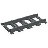 Vehicle Track, Train, Plastic (RC Trains) Straight (Updated Version), Dark Bluish Gray