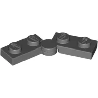 Hinge Plate 1 x 4 Swivel Top / Base - Solid Clip [Complete Assembly], Dark Bluish Gray