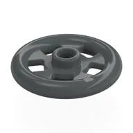 Plate Special Round 1 x 1 Stud with 3 x 3 Ring Around, Dark Bluish Gray