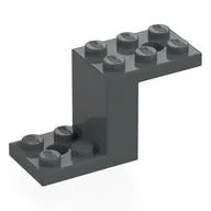 Bracket 5 x 2 x 2 1/3 with Holes, Inside Stud Holder, Dark Bluish Gray