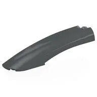 Brick Round, Curved 10 x 2 x 2 with Rounded End Left, Dark Bluish Gray