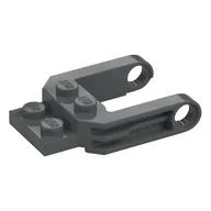 Wheel Fork with 2 x 2 Plate, Dark Bluish Gray