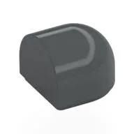 Brick Round 1 x 1 x 2/3 Half Circle, Curved Top, Dark Bluish Gray